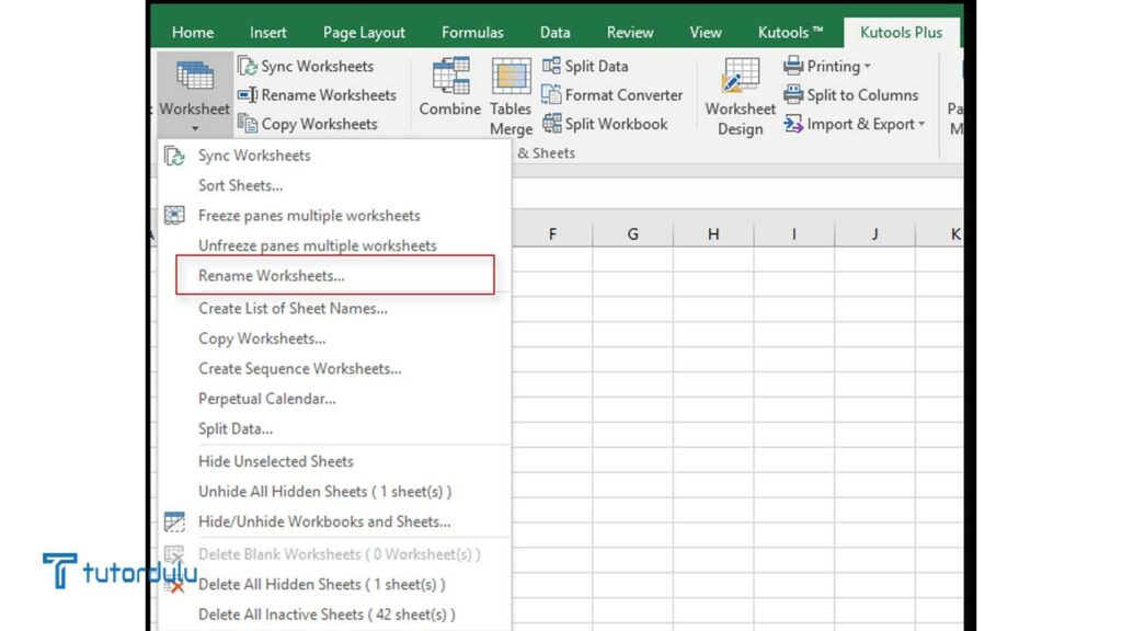 4 Cara Mengubah Nama Lembar Kerja Worksheet Di Microsoft Excel