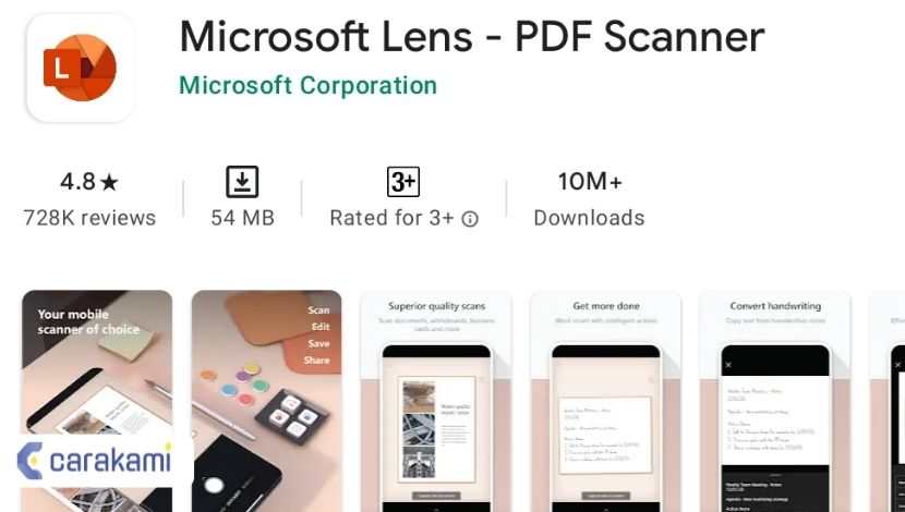 Aplikasi Scanner Android Terbaik lens