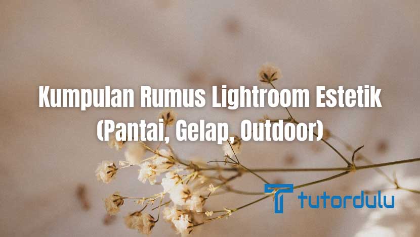 Kumpulan Rumus Lightroom Estetik (Pantai, Gelap, Outdoor)