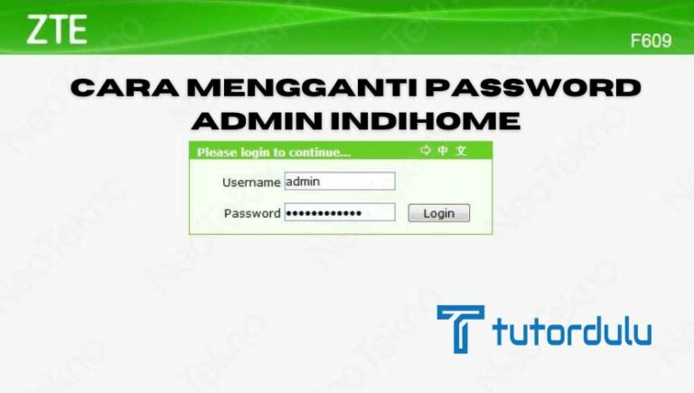 Cara Mengganti Password Admin Indihome