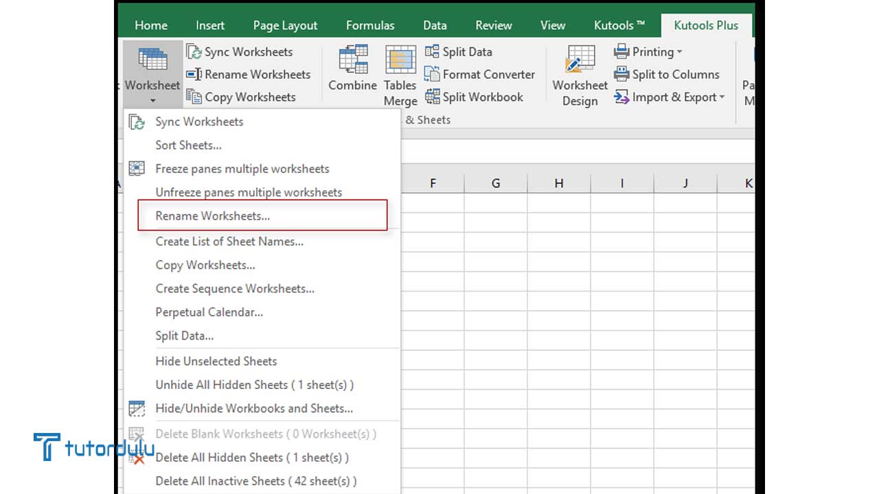 Cara Mengubah Nama Lembar Kerja (Worksheet) Di Microsoft Excel